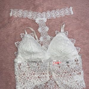 White chocker Crop Top